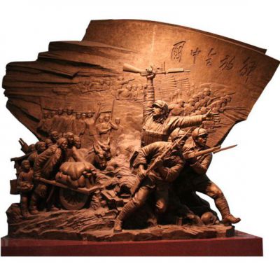 纪念馆党建解放全中国八路军铜雕